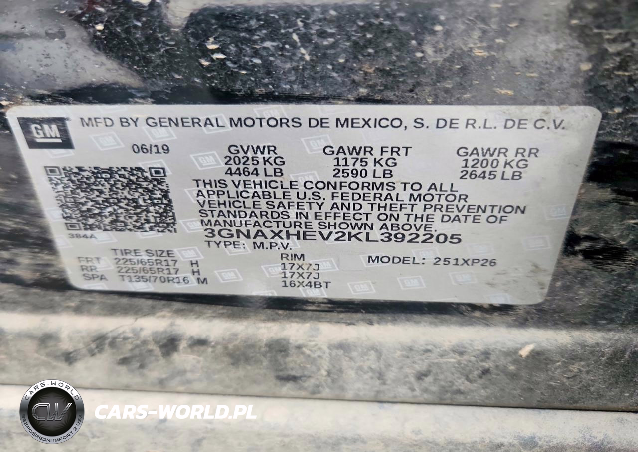 2019 Chevrolet Equinox Ls VIN:3GNAXHEV2KL392205 - 13