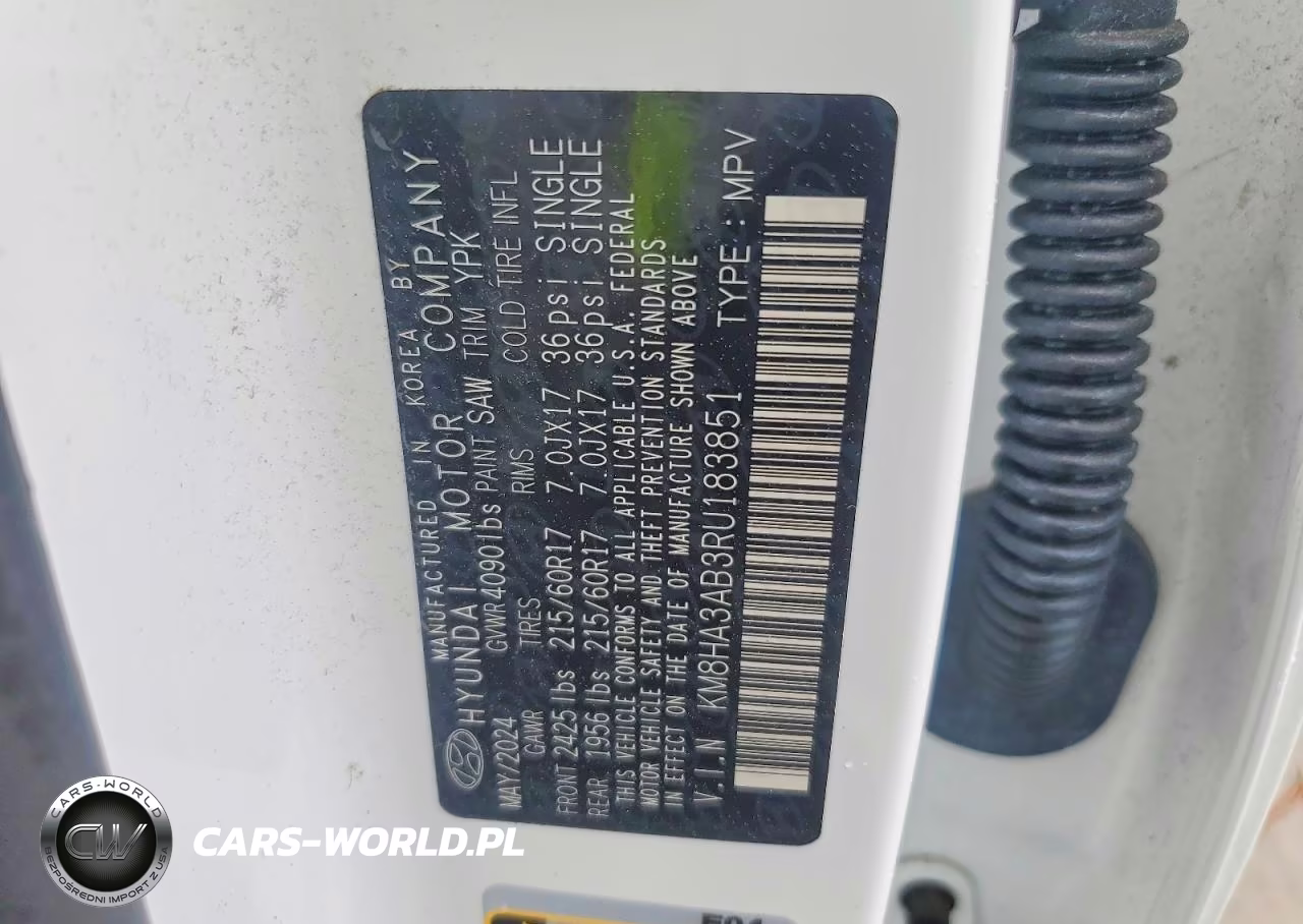 2024 Hyundai Kona Se VIN:KM8HA3AB3RU183851 - 14