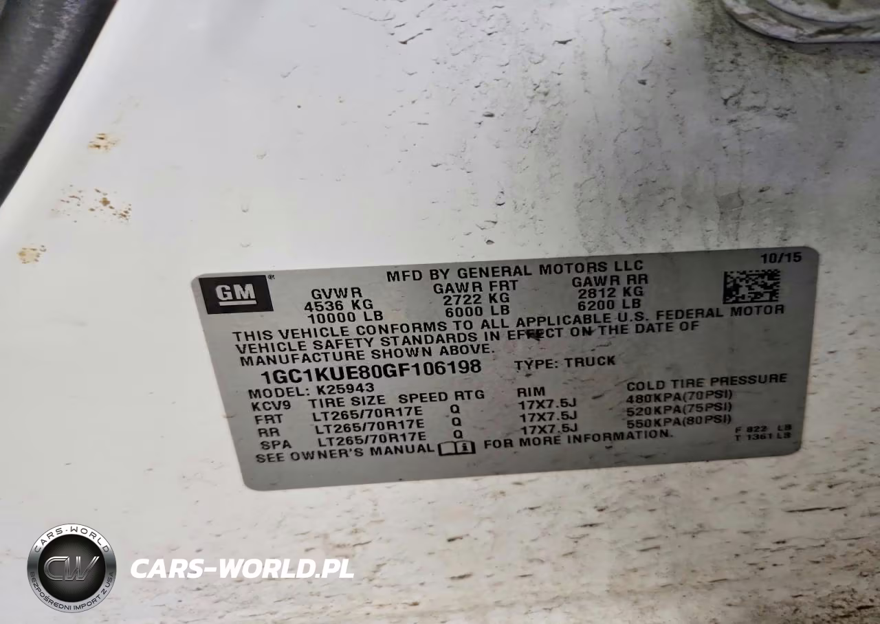 2016 Chevrolet Silverado K2500 Heavy Duty VIN:1GC1KUE80GF106198 - 12