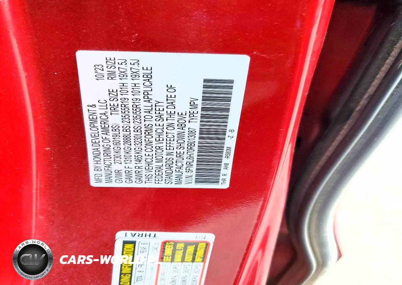 2024 Honda Odyssey Sport VIN:5FNRL6H70RB013087 - 13