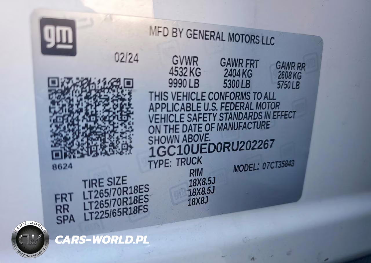 2024 Chevrolet Silverado VIN:1GC10UED0RU202267 - 12