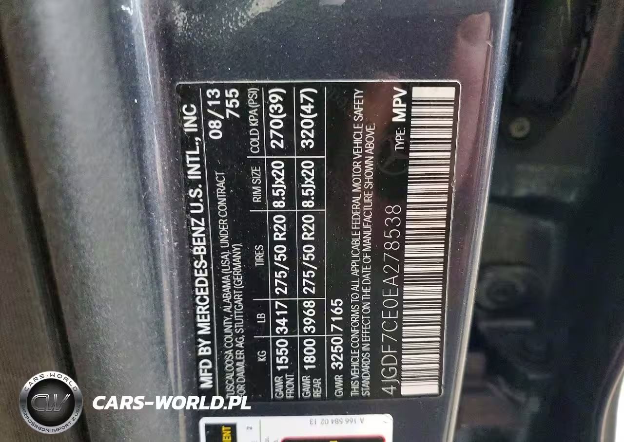 2014 Mercedes-Benz Gl 450 4Matic VIN:4JGDF7CE0EA278538 - 13