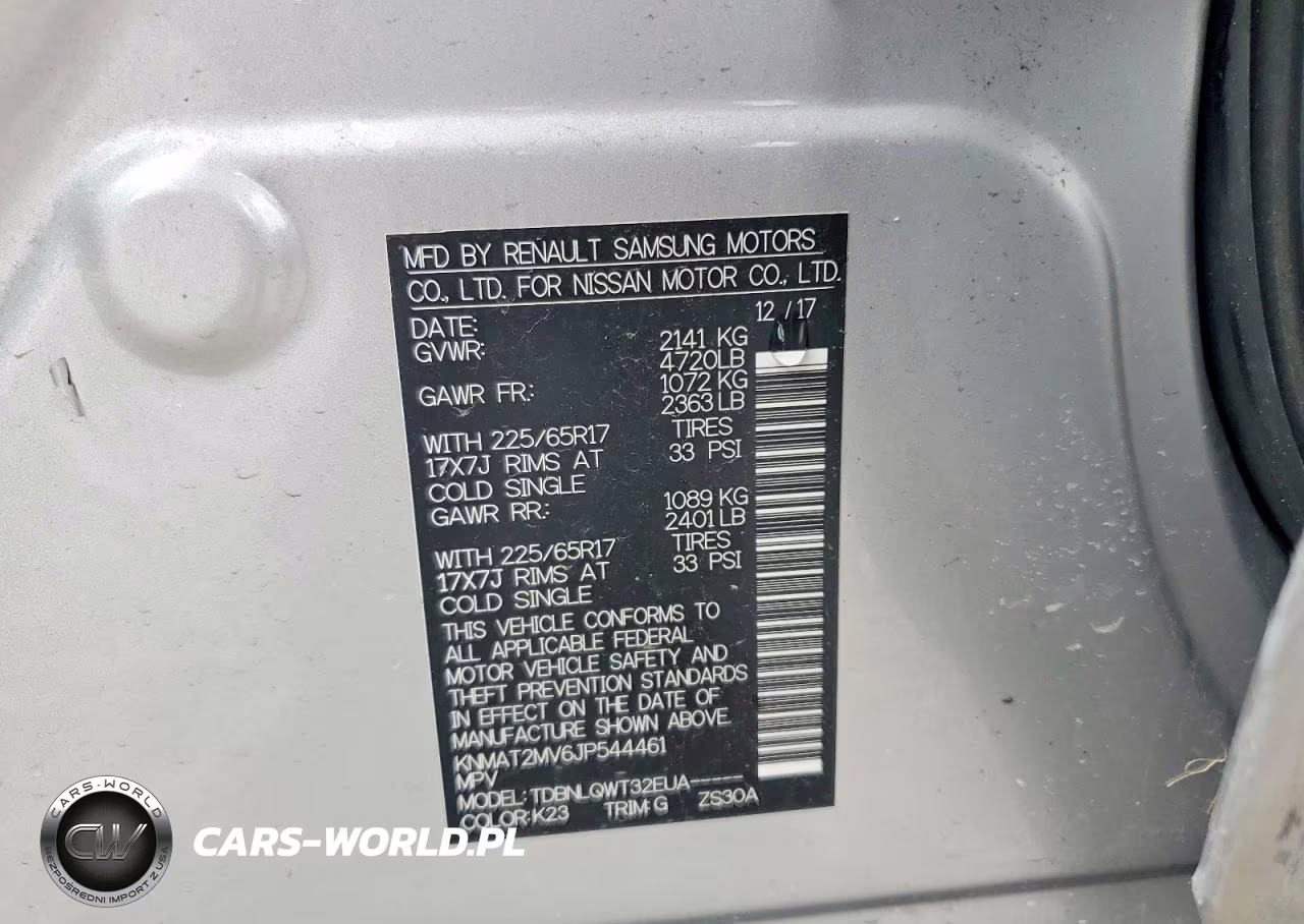 2018 Nissan Rogue Sv VIN:KNMAT2MV6JP544461 - 13