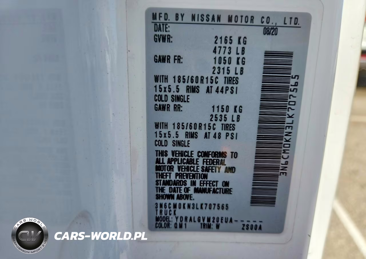 2020 Nissan Nv200 Sv VIN:3N6CM0KN3LK707565 - 12