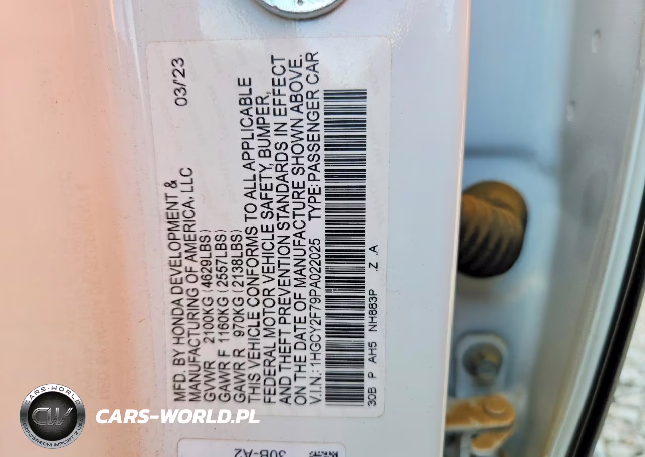 2023 Honda Accord Hybrid Sport-L VIN:1HGCY2F79PA022025 - 12