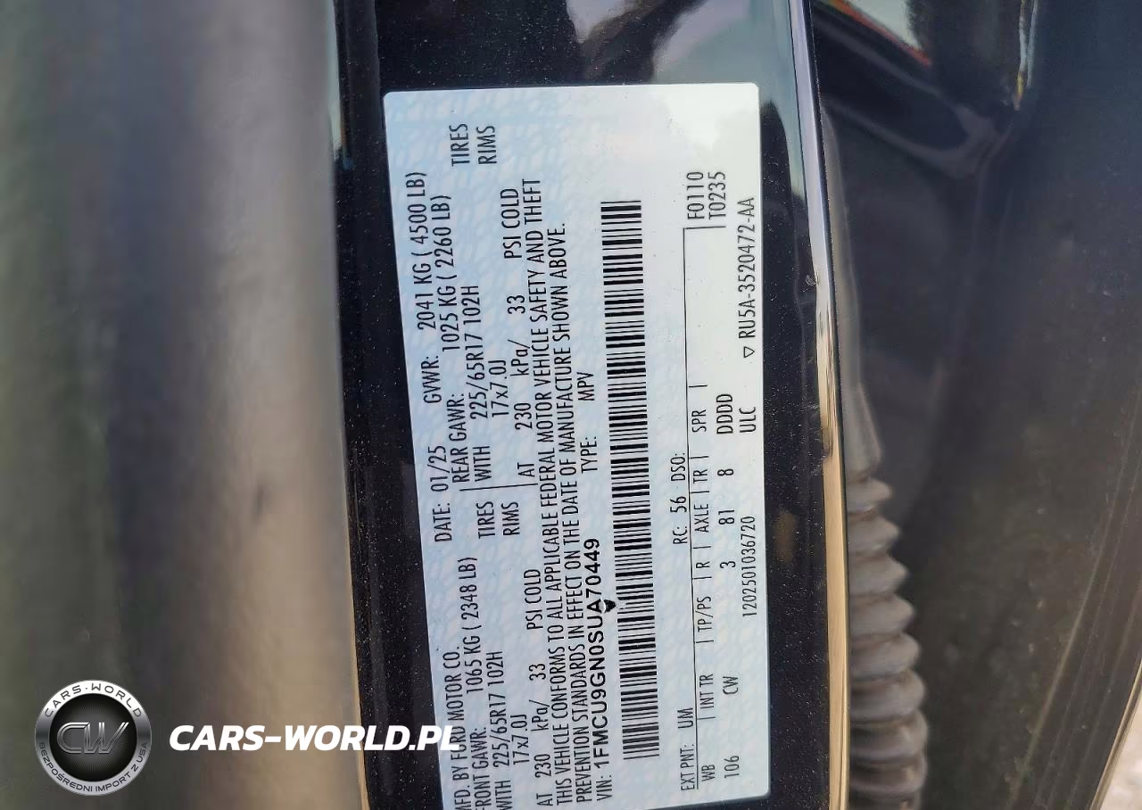 2025 Ford Escape Active VIN:1FMCU9GN0SUA70449 - 13
