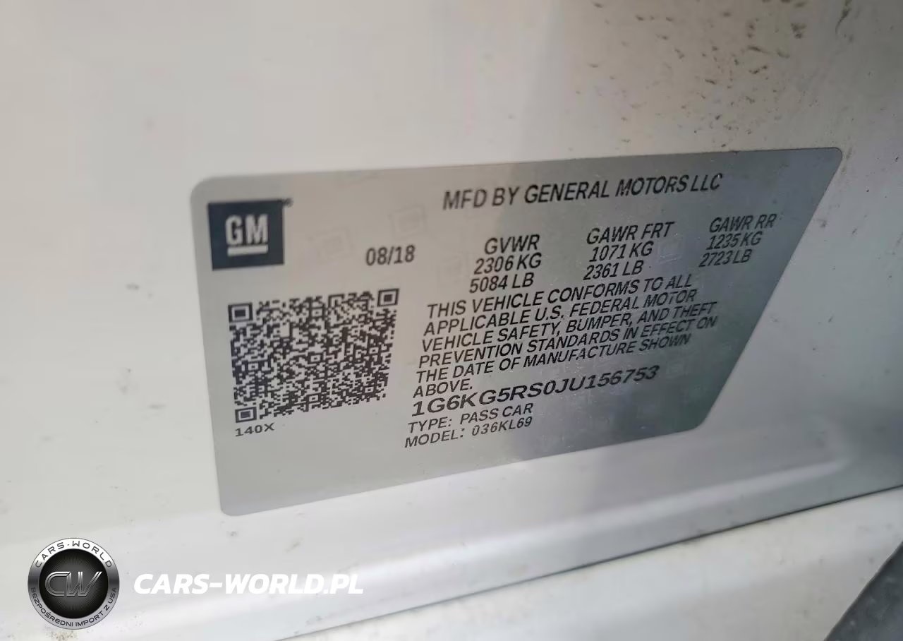 2018 CADILLAC CT6 PREMIUM LUXURY CSAV VIN:1G6KG5RS0JU156753 - 12