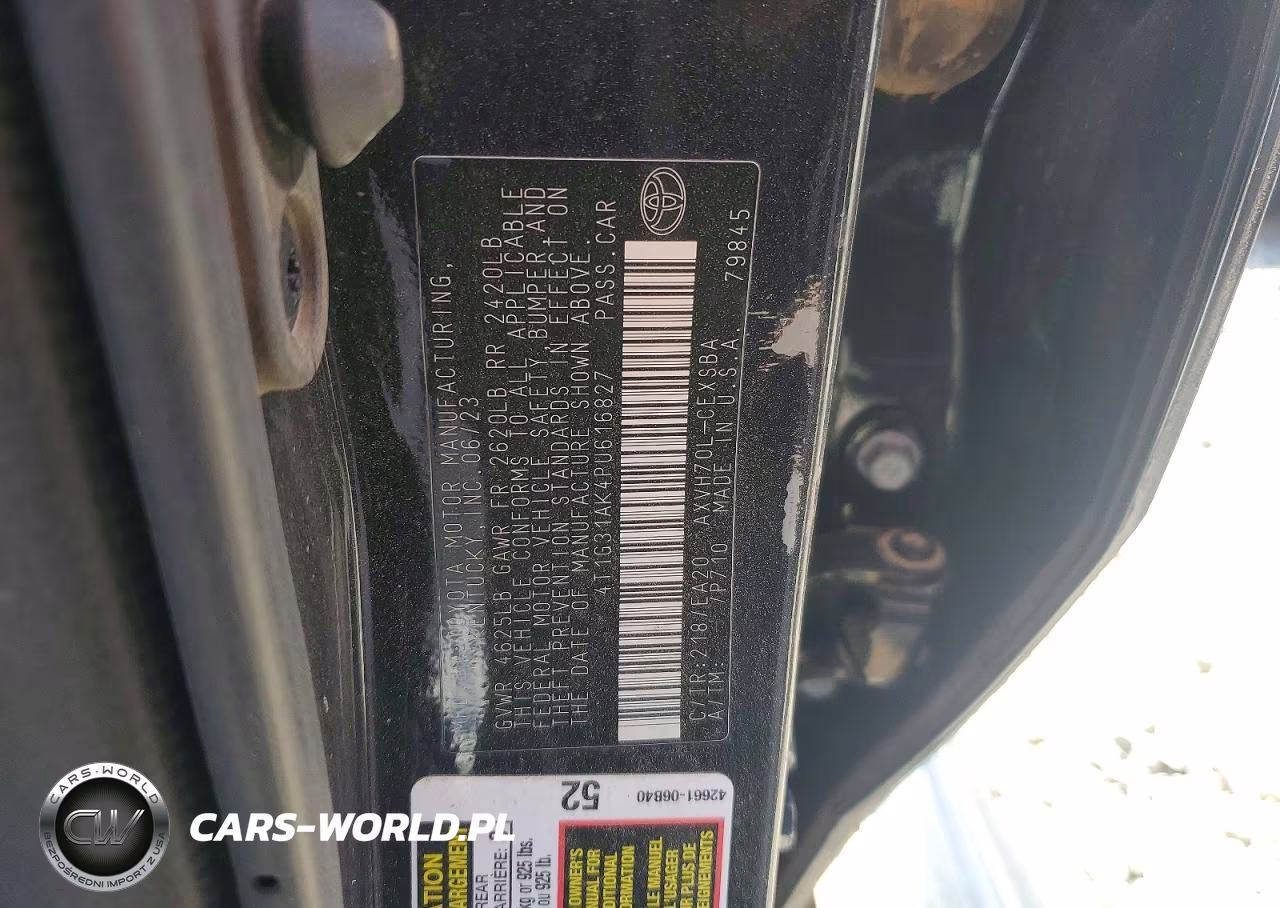 2023 Toyota Camry Hybrid Se VIN:4T1G31AK4PU616827 - 12
