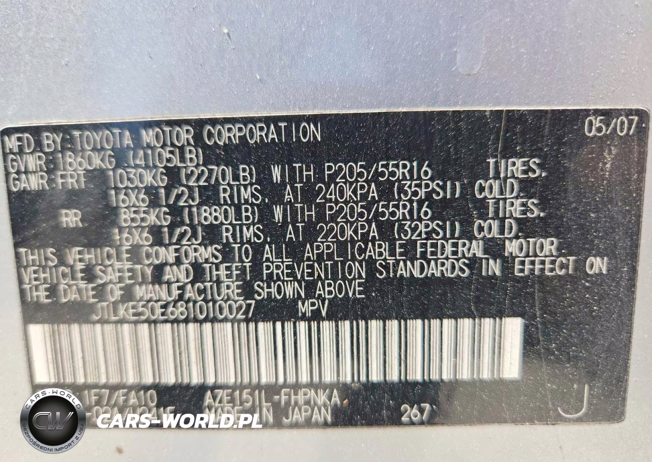 2008 Scion Xb Base VIN:JTLKE50E681010027 - 12