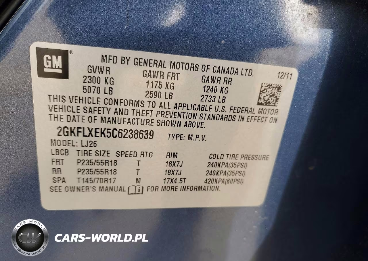 2012 GMC Terrain Slt VIN:2GKFLXEK5C6238639 - 13