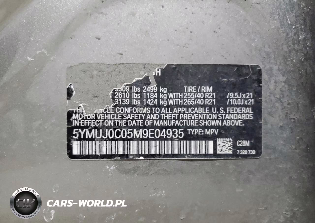 2021 BMW Motorrad X4 M Competition VIN:5YMUJ0C05M9E04935 - 14