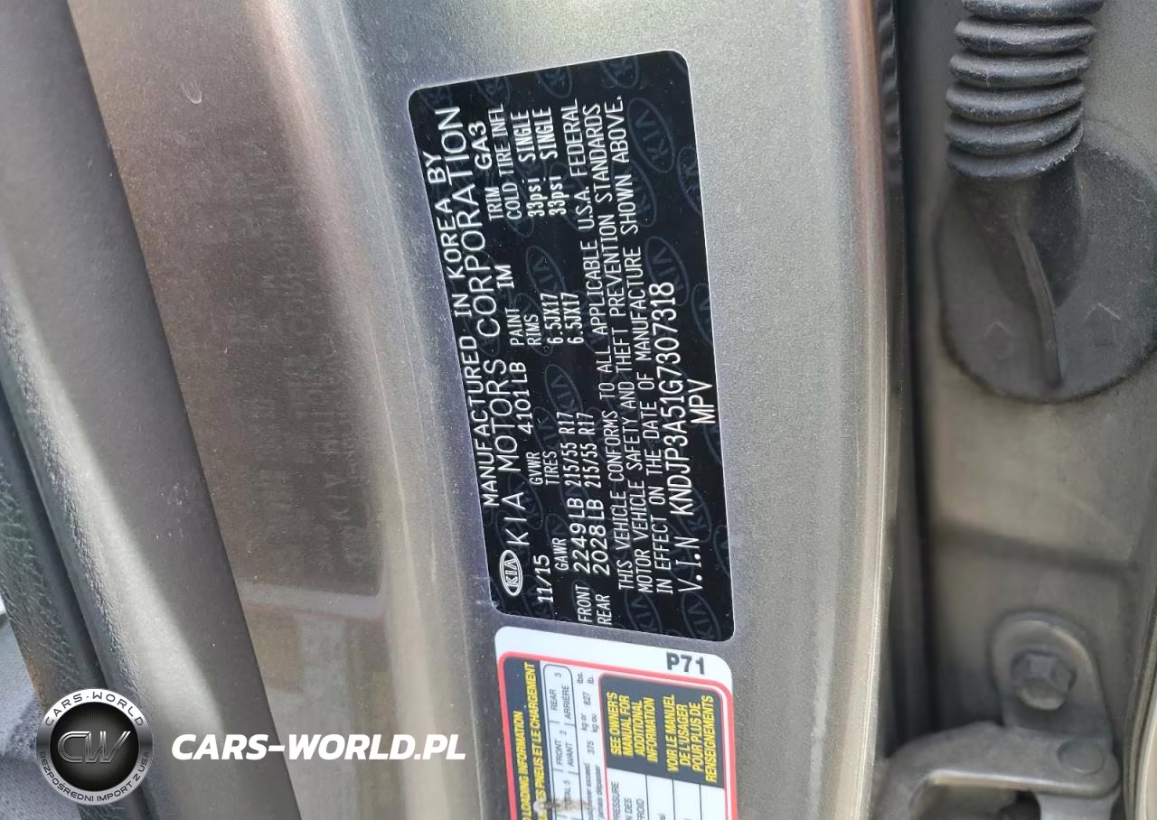 2016 Kia Soul + VIN:KNDJP3A51G7307318 - 12