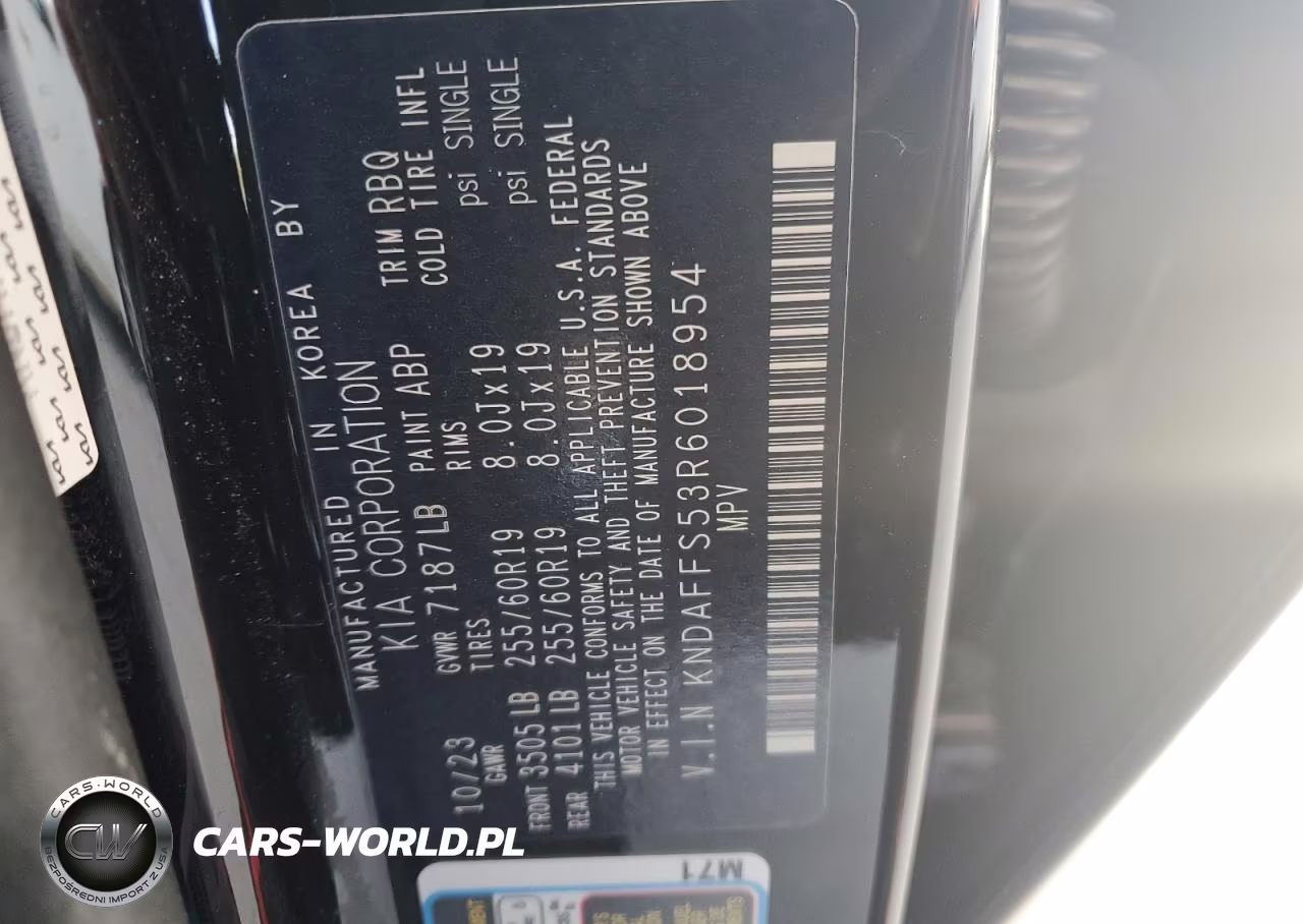 2024 Kia Ev9 Wind VIN:KNDAFFS53R6018954 - 13