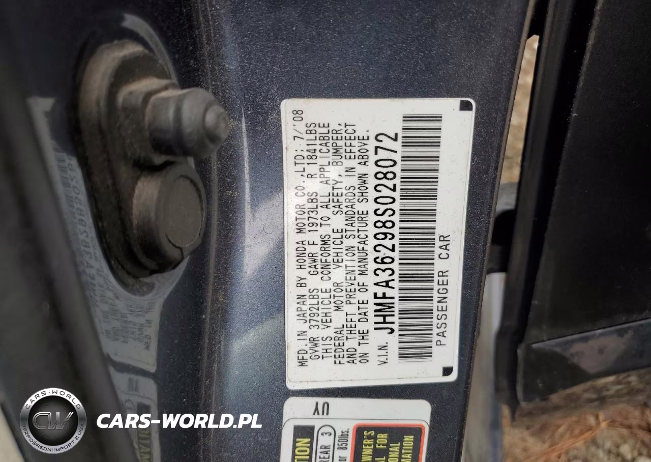 2008 Honda Civic Hybrid VIN:JHMFA36298S028072 - 12