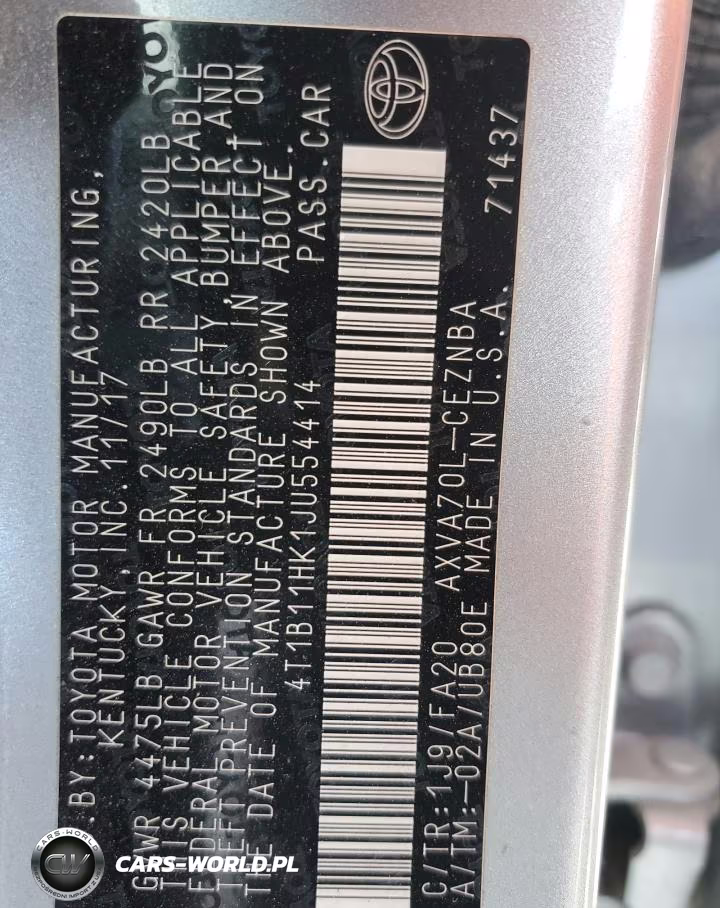 2018 Toyota Camry L VIN:4T1B11HK1JU554414 - 12