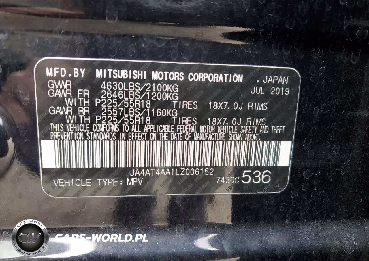 2020 Mitsubishi Eclipse Cross Le VIN:JA4AT4AA1LZ006152 - 13