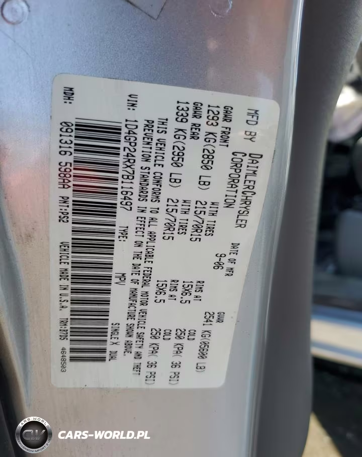 2007 Dodge Grand Caravan Se VIN:1D4GP24RX7B116497 - 13
