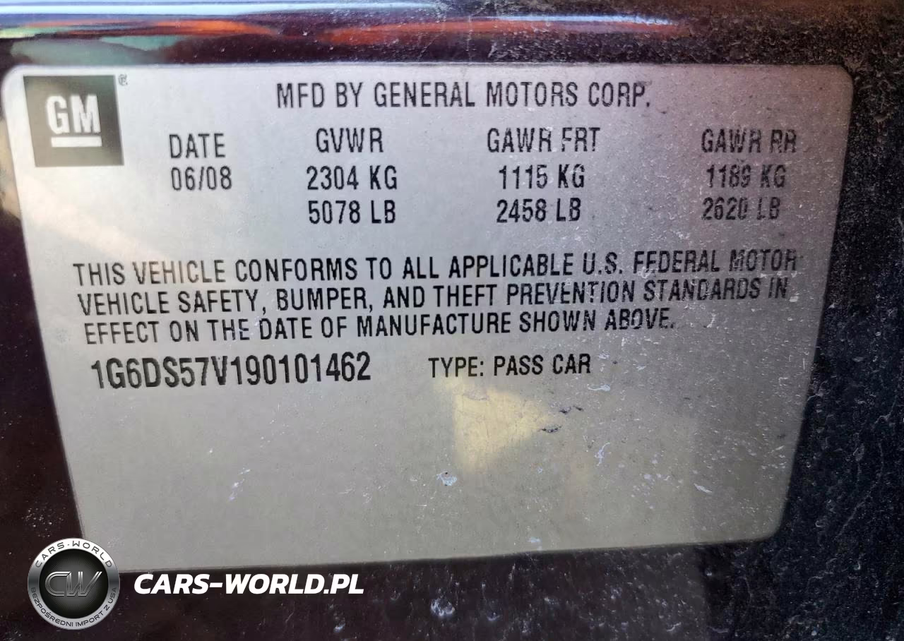 2009 Cadillac Cts Hi Feature V6 VIN:1G6DS57V190101462 - 12