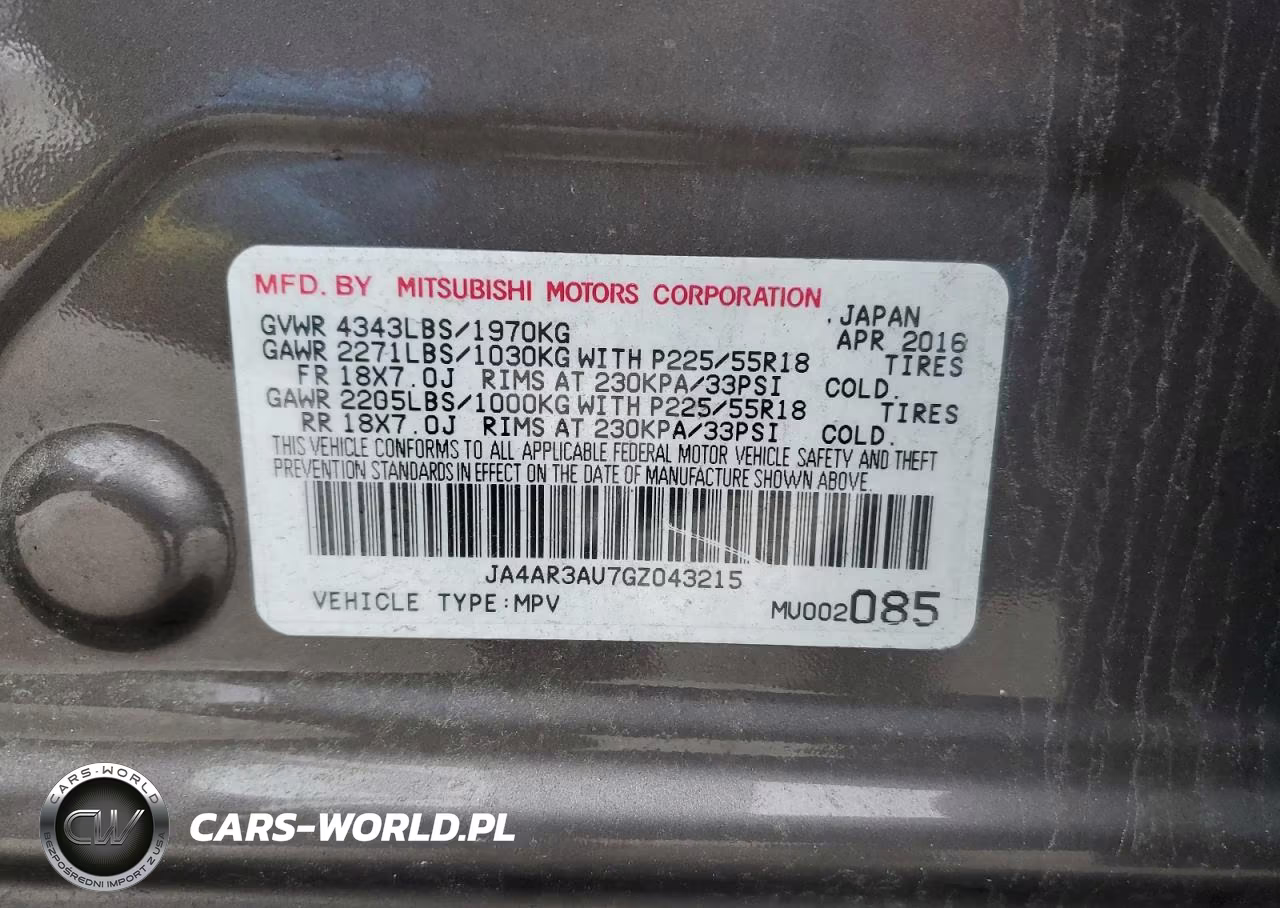 2016 Mitsubishi Outlander Sport Es VIN:JA4AR3AU7GZ043215 - 14