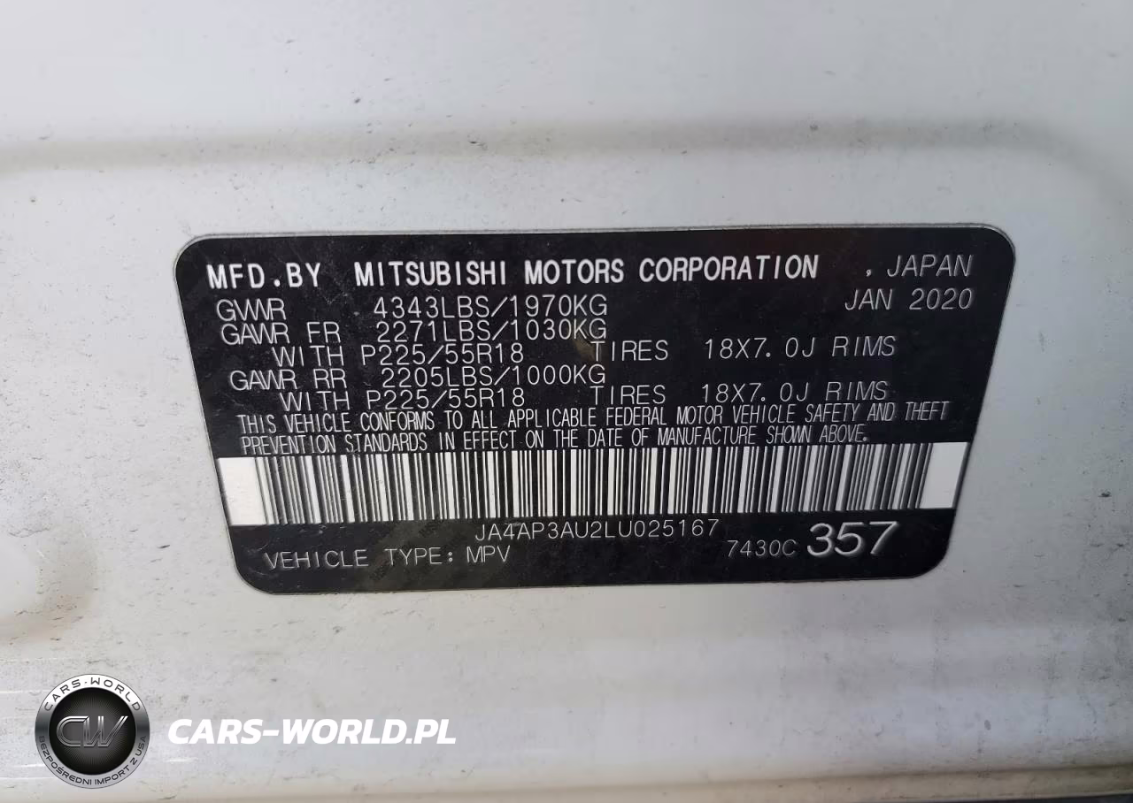 2020 Mitsubishi Outlander Sport Es VIN:JA4AP3AU2LU025167 - 14