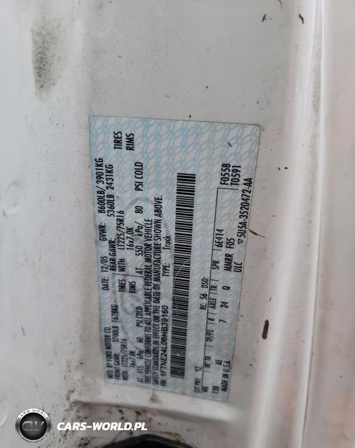 2006 Ford Econoline E250 Van VIN:1FTNE24L06HB39160 - 13