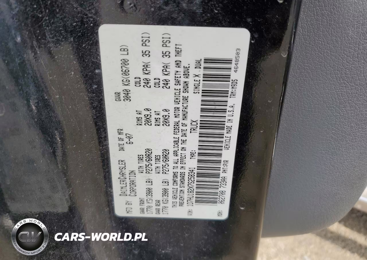 2007 Dodge Ram 1500 St VIN:1D7HU182X7S258341 - 12
