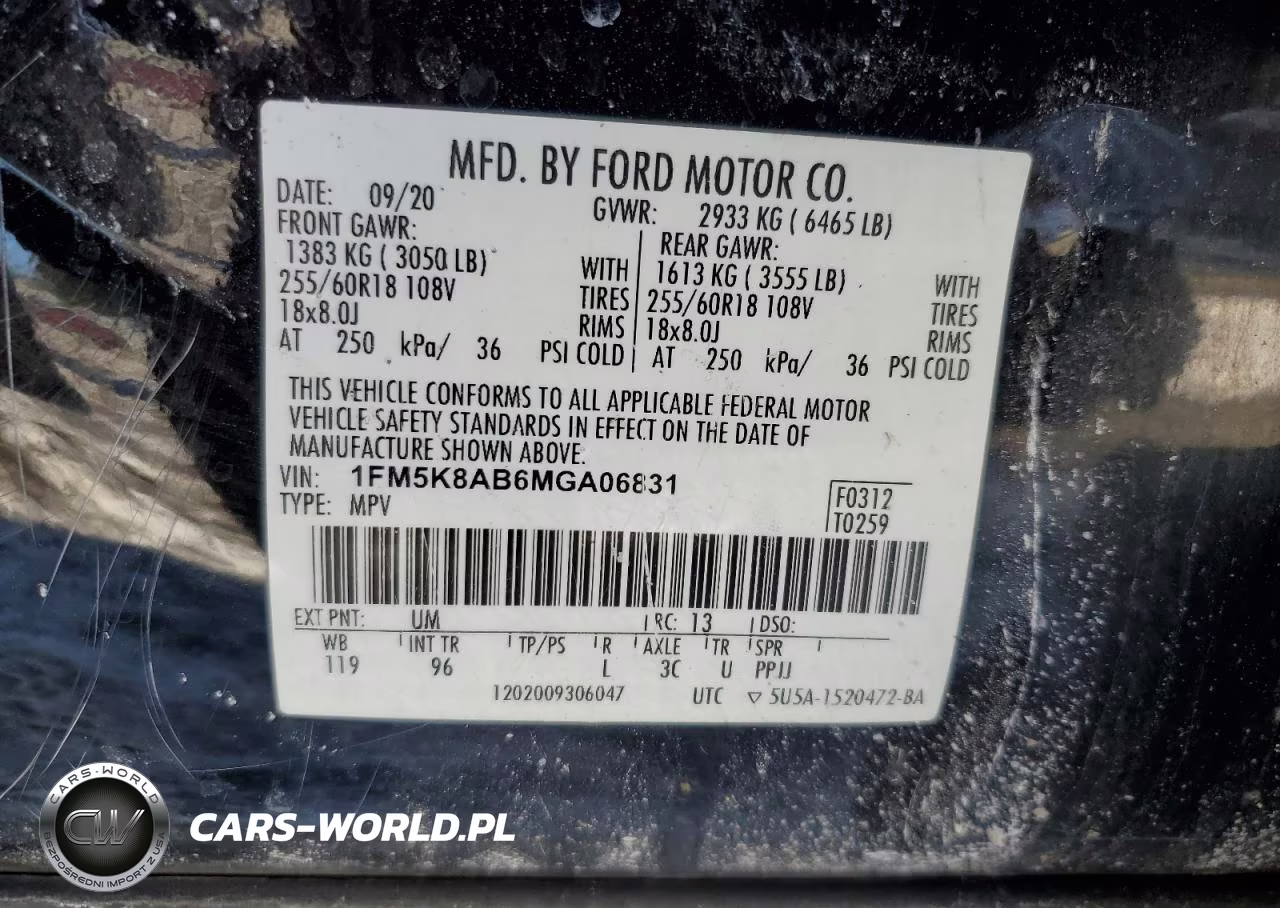 2021 Ford Explorer Police Interceptor VIN:1FM5K8AB6MGA06831 - 14
