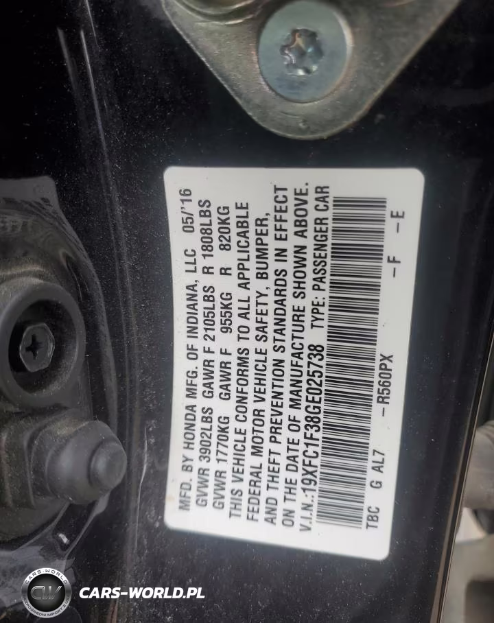 2016 Honda Civic Ex VIN:19XFC1F38GE025738 - 13