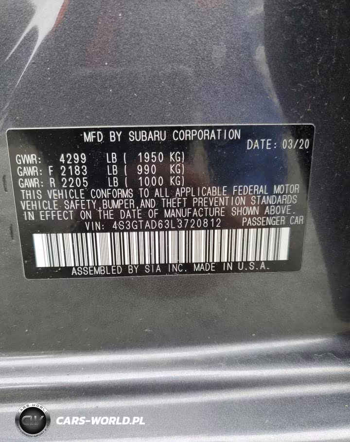 2020 Subaru Impreza Premium VIN:4S3GTAD63L3720812 - 14
