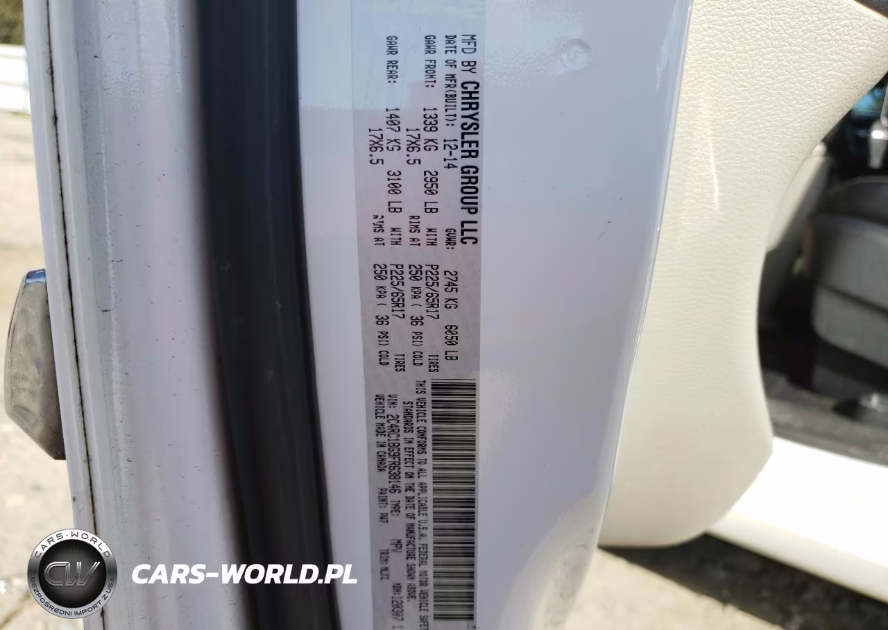 2015 Chrysler Town & Country Touring VIN:2C4RC1BG9FR638146 - 14