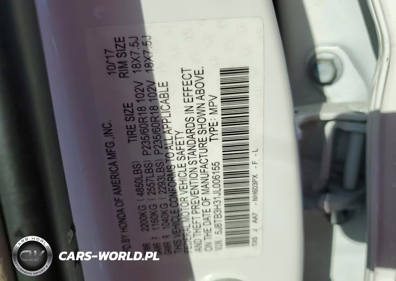 2018 Acura Rdx VIN:5J8TB3H31JL006155 - 13