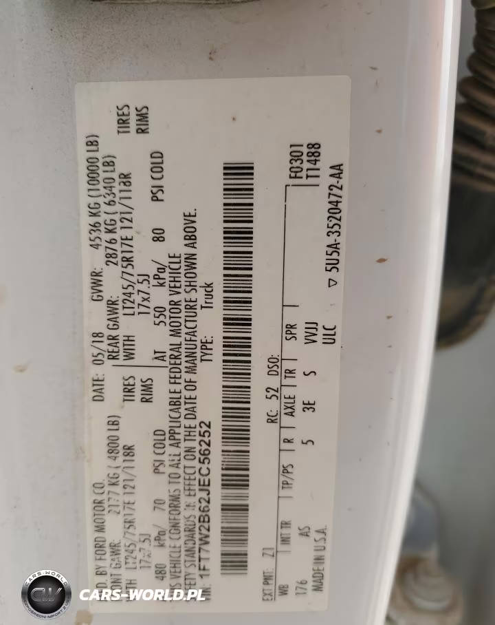 2018 Ford F250 Super Duty VIN:1FT7W2B62JEC56252 - 12
