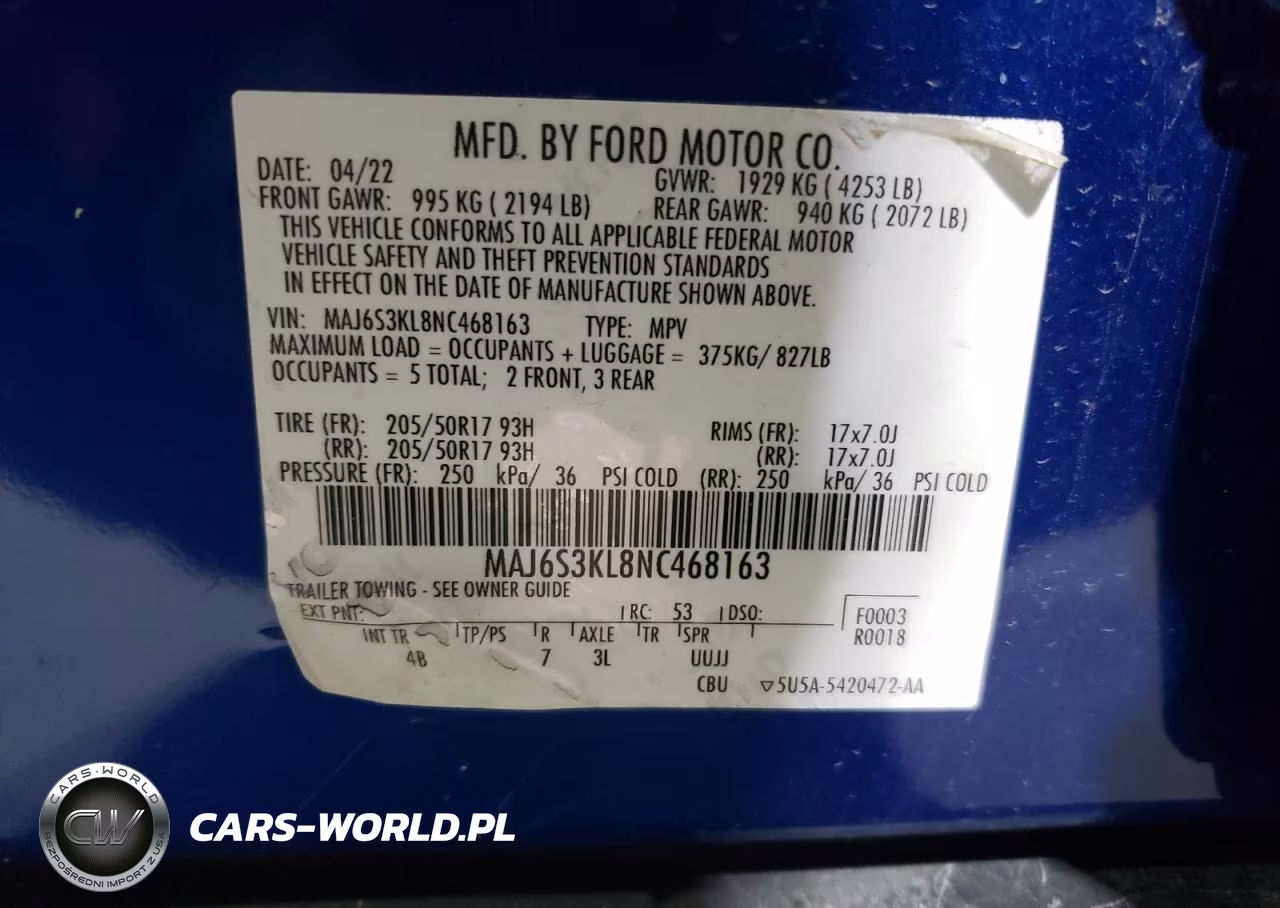 2022 Ford Ecosport Titanium VIN:MAJ6S3KL8NC468163 - 13