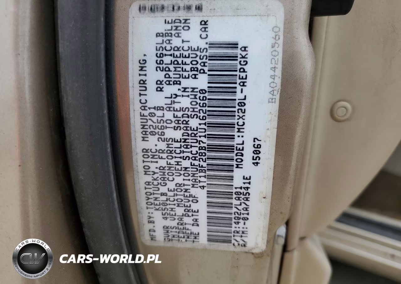 2001 Toyota Avalon Xls VIN:4T1BF28B71U162660 - 12