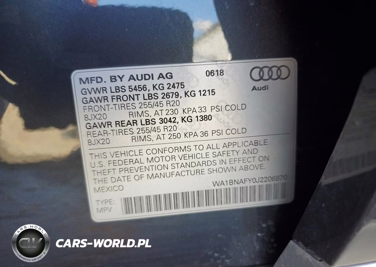 2018 Audi Q5 Premium Plus VIN:WA1BNAFY0J2206870 - 13