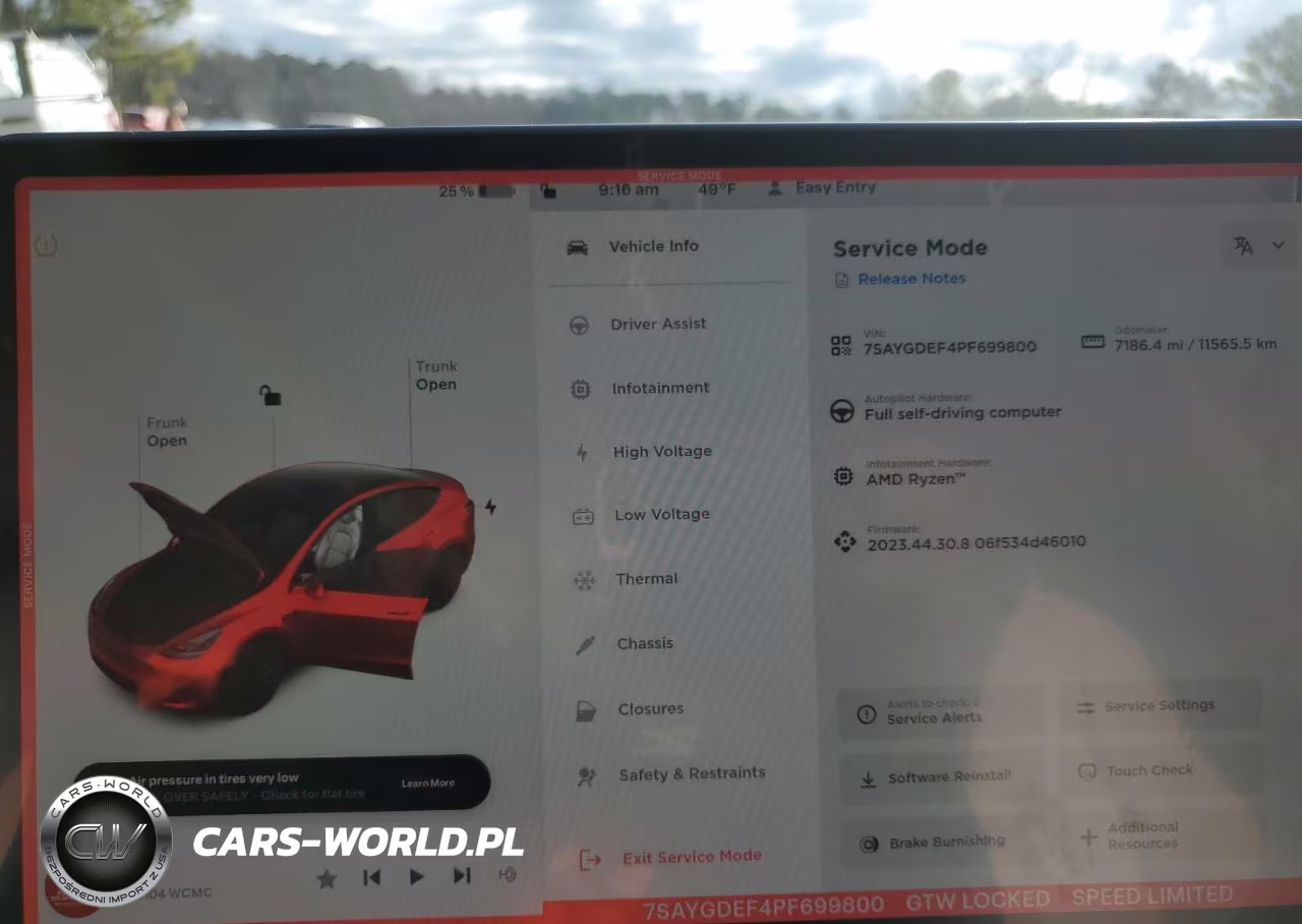 2023 Tesla Model Y VIN:7SAYGDEF4PF699800 - 9