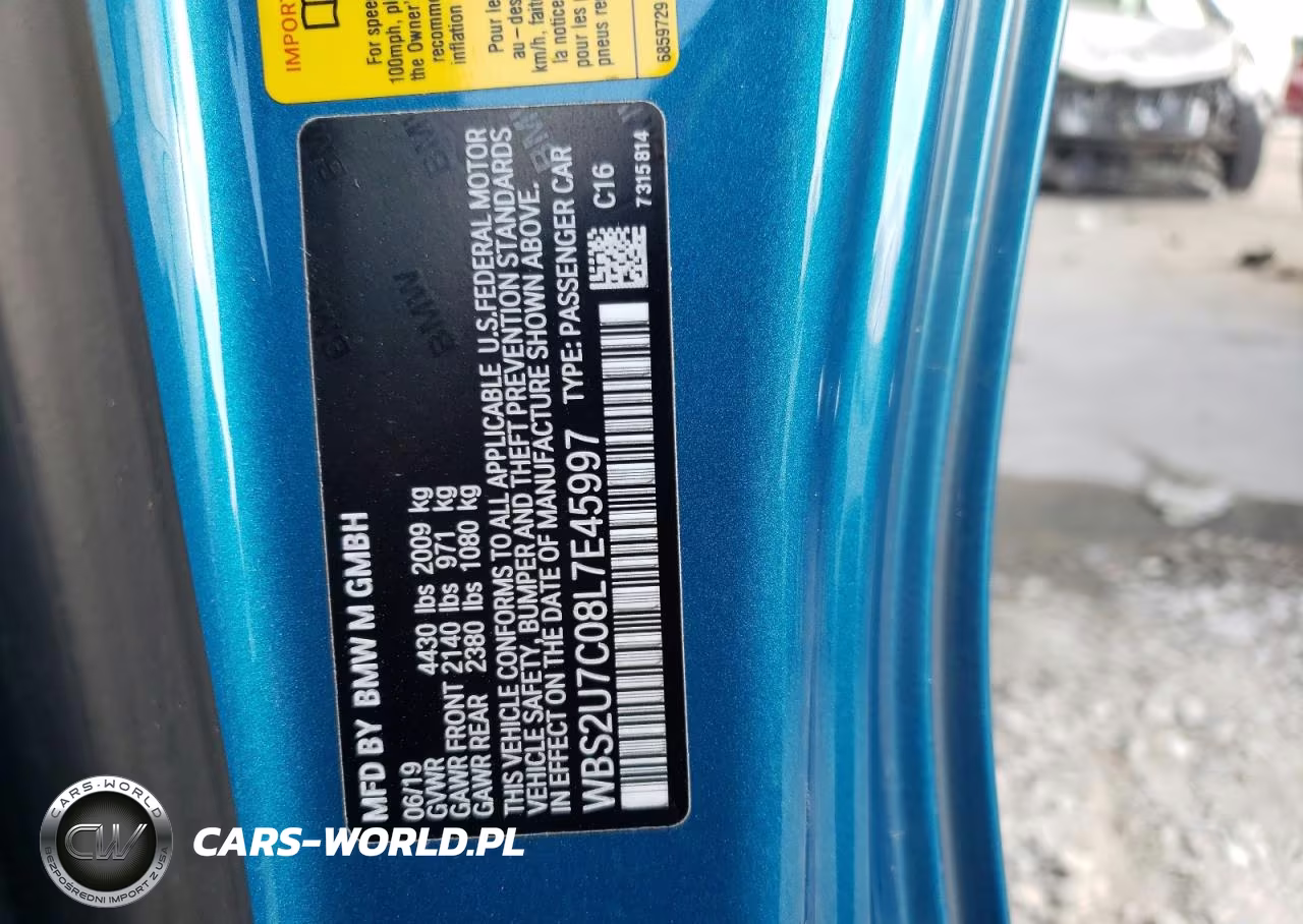 2020 BMW M2 Competition VIN:WBS2U7C08L7E45997 - 12
