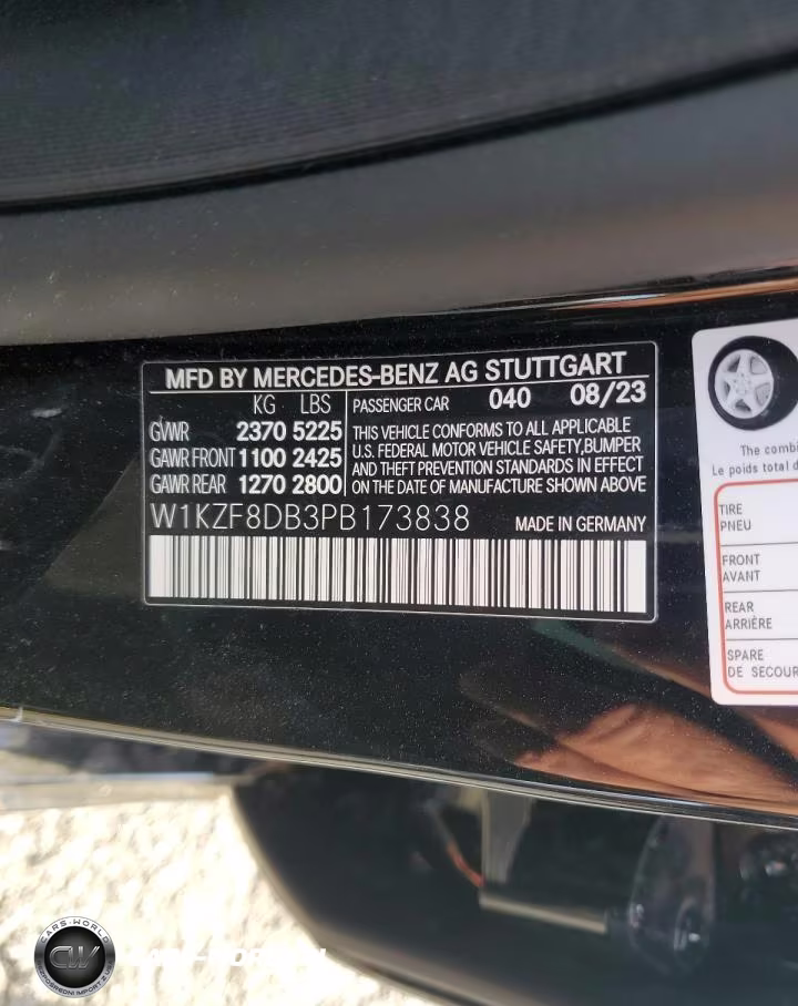 2023 Mercedes-Benz E 350 VIN:W1KZF8DB3PB173838 - 12