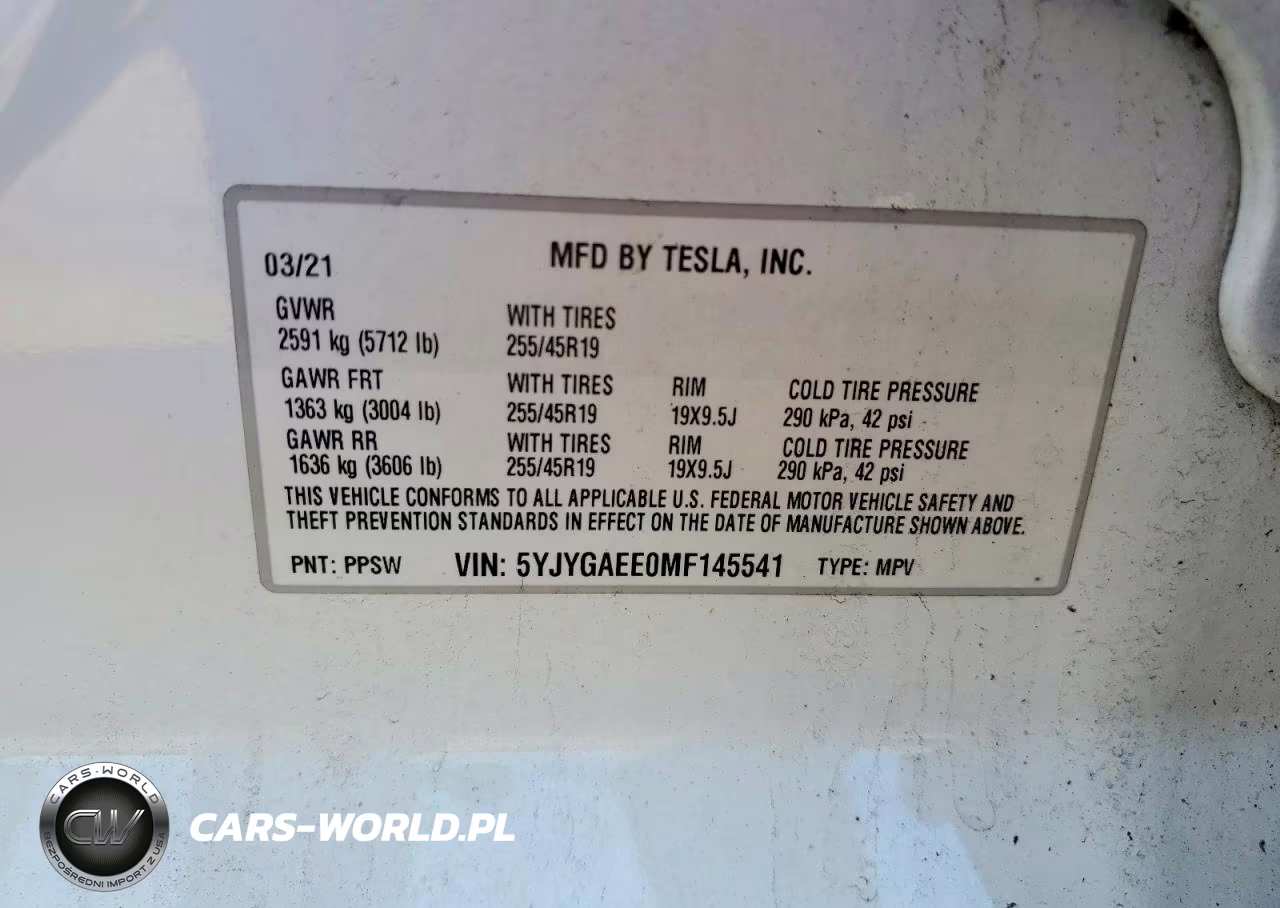 2021 Tesla Model Y VIN:5YJYGAEE0MF145541 - 12