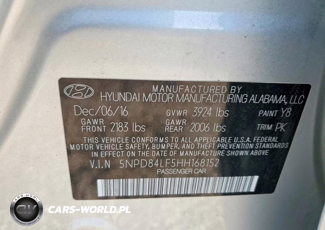 2017 Hyundai Elantra Sel VIN:5NPD84LF5HH168152 - 12