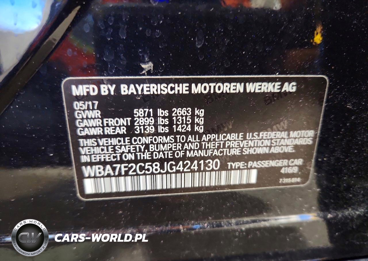 2018 BMW 750 Xi VIN:WBA7F2C58JG424130 - 13