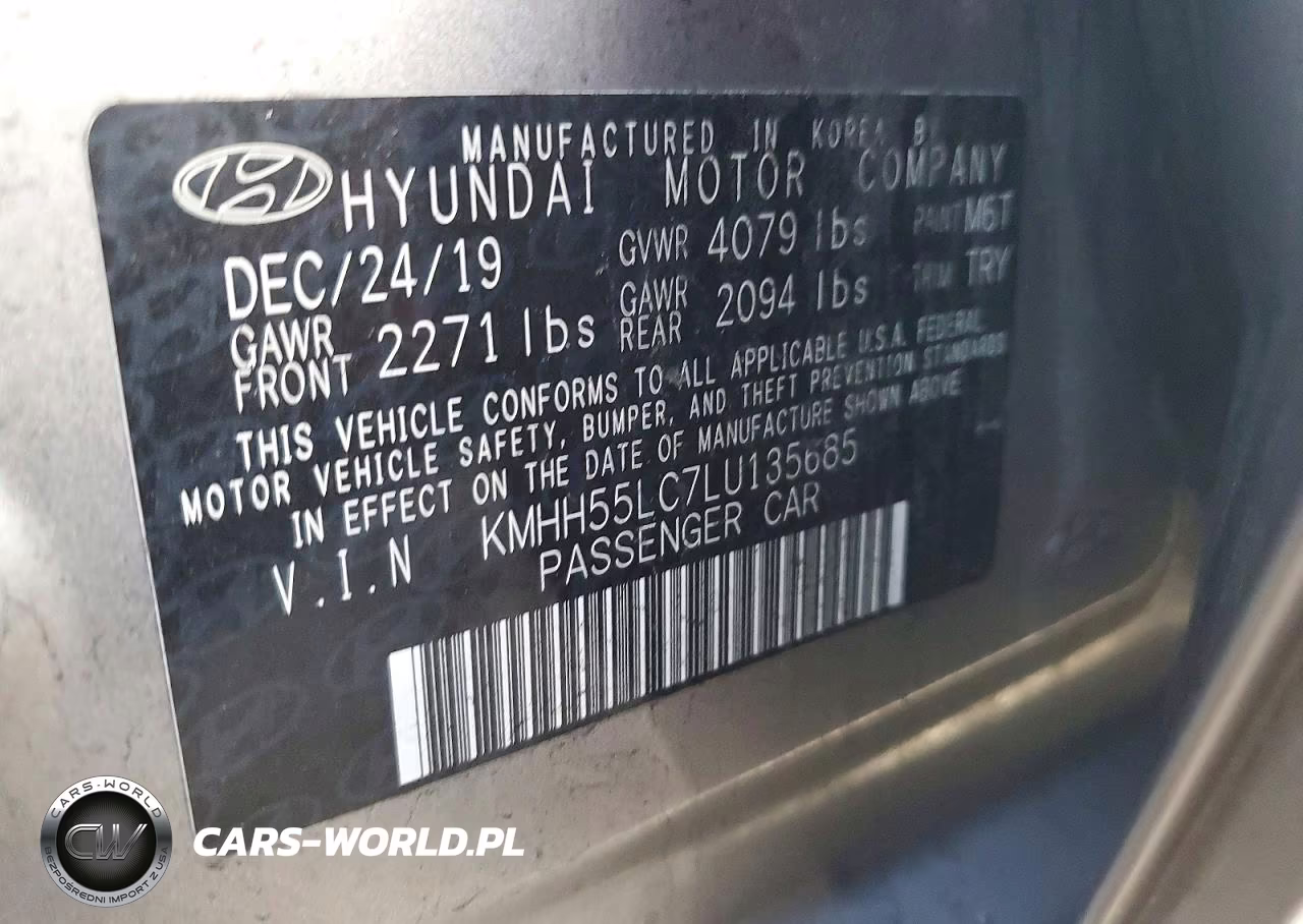 2020 Hyundai Elantra Gt N Line VIN:KMHH55LC7LU135685 - 12