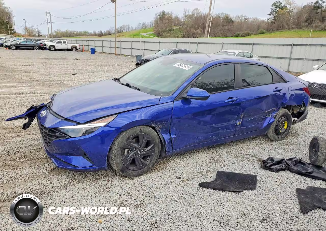 2021 Hyundai Elantra Hybrid Blue