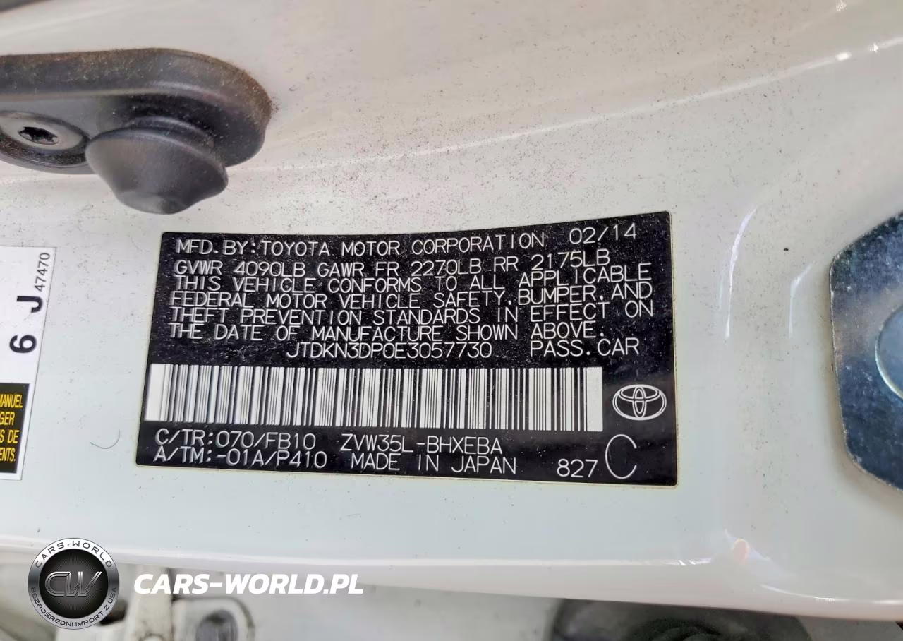 2014 Toyota Prius Plug-In Hybrid Base VIN:JTDKN3DP0E3057730 - 12