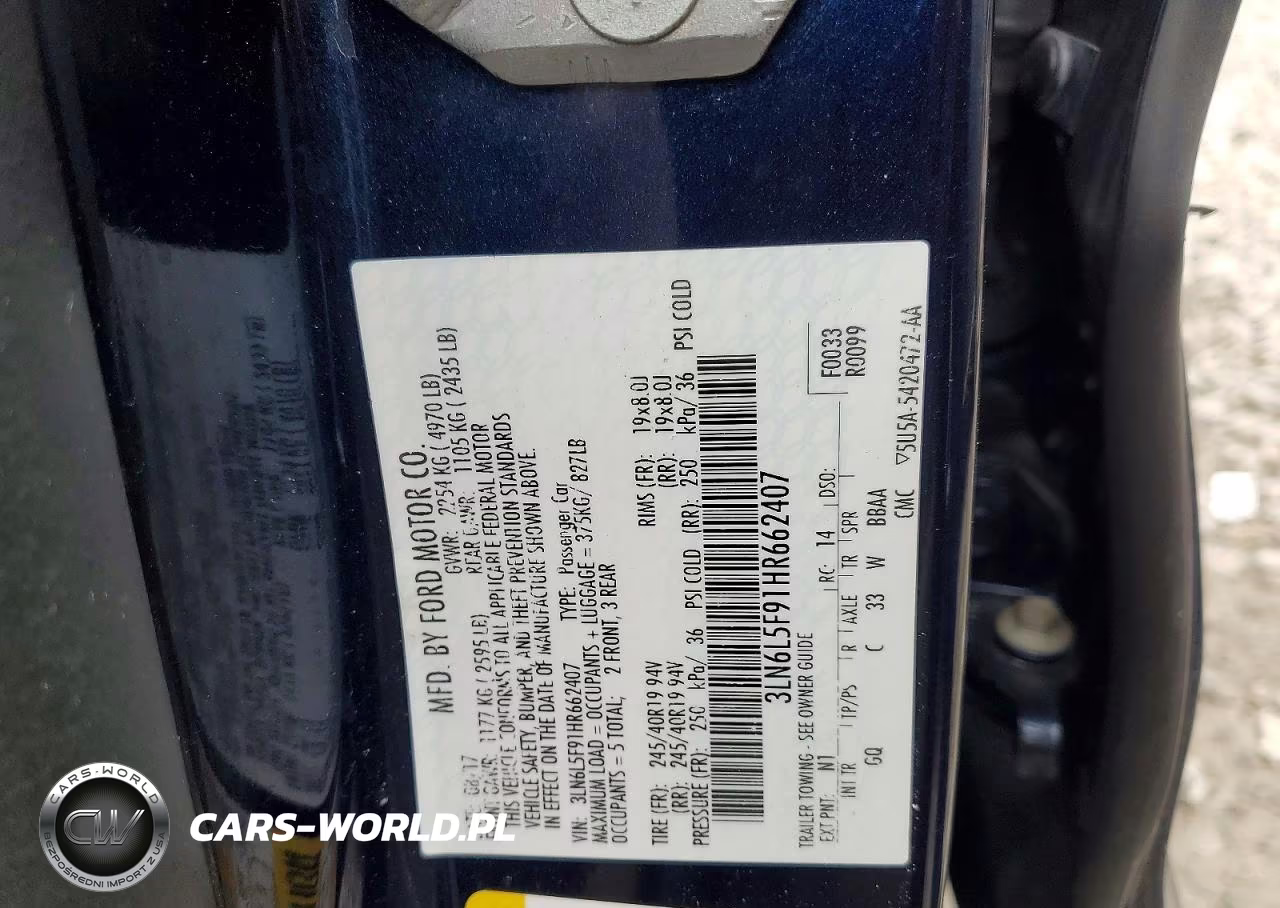 2017 Lincoln Mkz Reserve VIN:3LN6L5F91HR662407 - 12