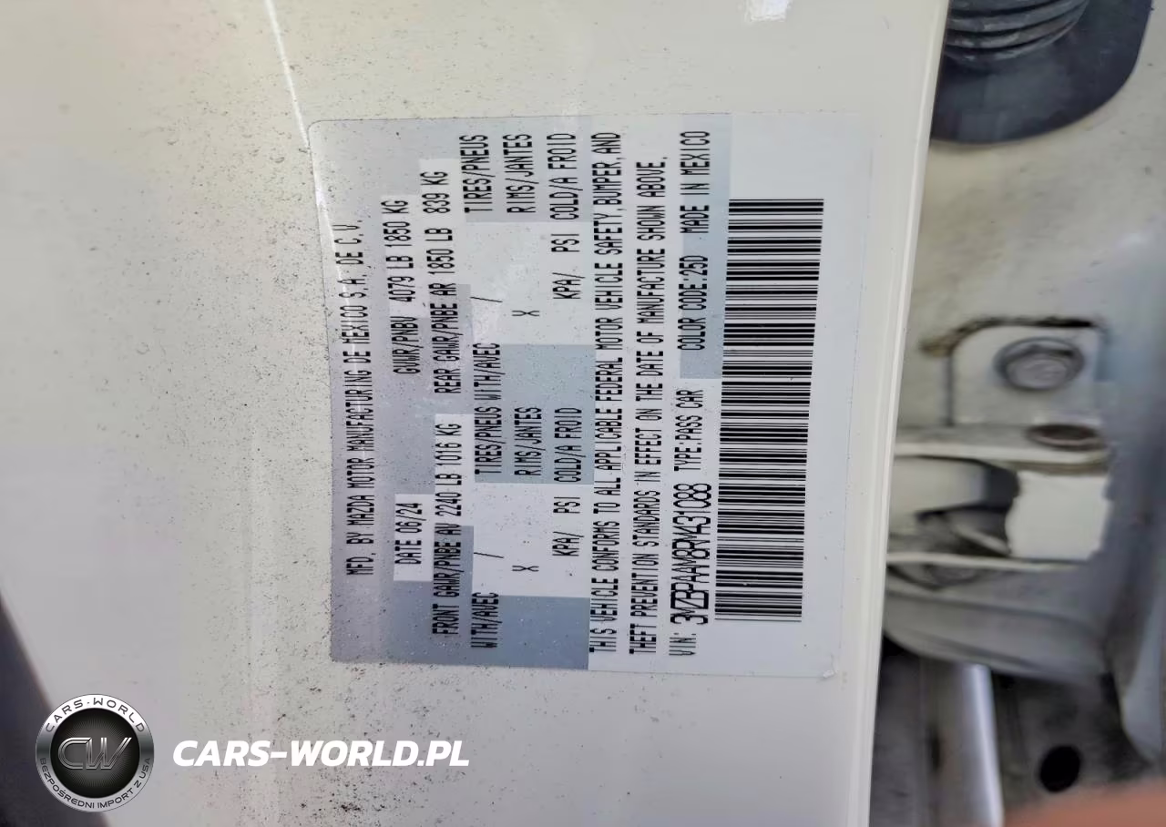 2024 Mazda 3 VIN:3MZBPAAM8RM431088 - 13