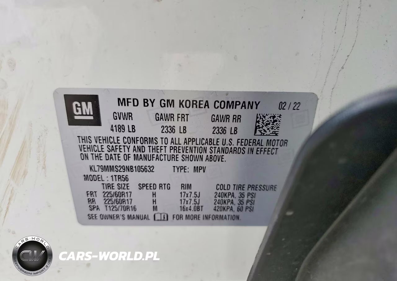 2022 Chev Trailblazer VIN:KL79MMS29NB105632 - 13