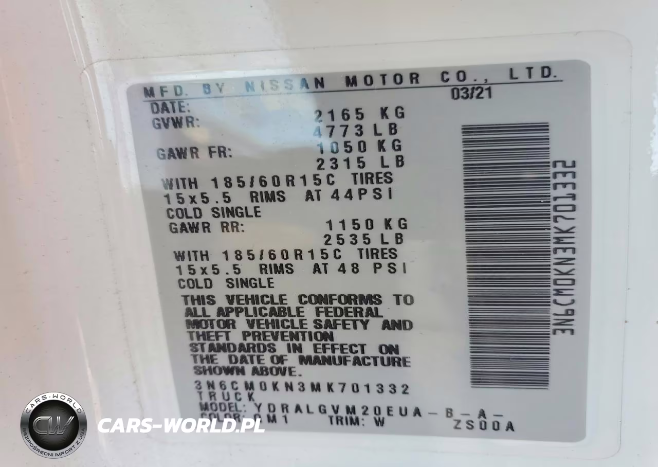 2019 Nissan Nv 2500 Hd Sv VIN:3N6CM0KN3MK701332 - 12