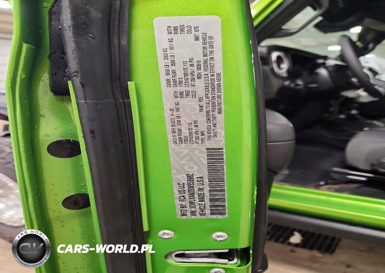2025 Jeep Wrangler Sport VIN:1C4PJXAN0SW658982 - 12