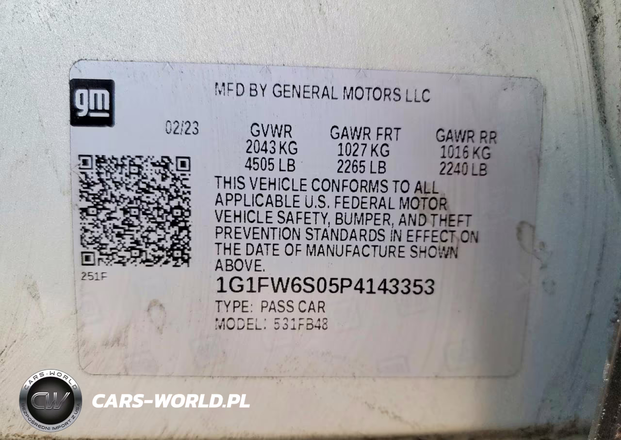 2023 Chevrolet Bolt Ev 1Lt VIN:1G1FW6S05P4143353 - 13